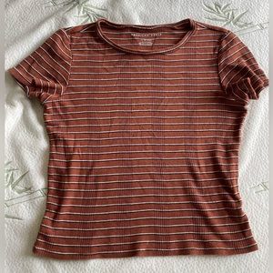 Red and stripped shirt. Perfect thin and soft fabric.